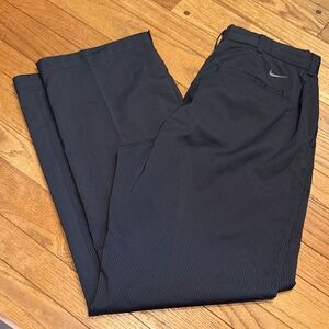 Nike Men's Dark Gray Striped Golf Dri-Fit Pants